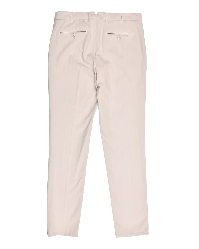 Brunello Cucinelli Mens Flax Tailored Leisure Trousers One Color One