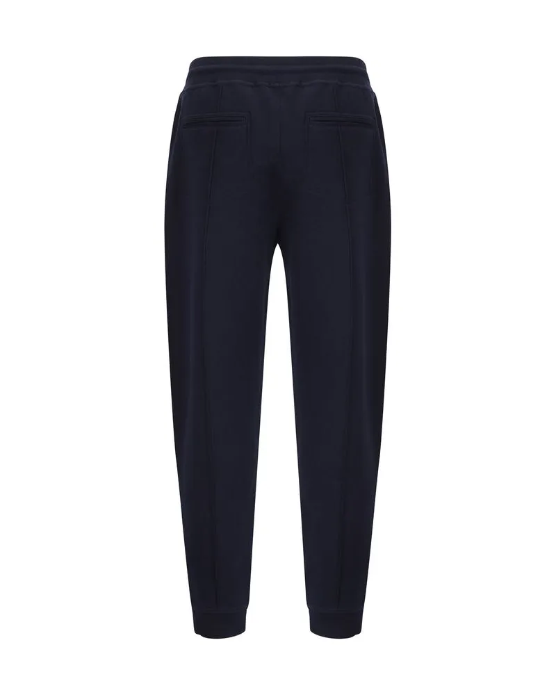 Brunello Cucinelli Men's Blue Cotton Joggers (workout Pants Navy