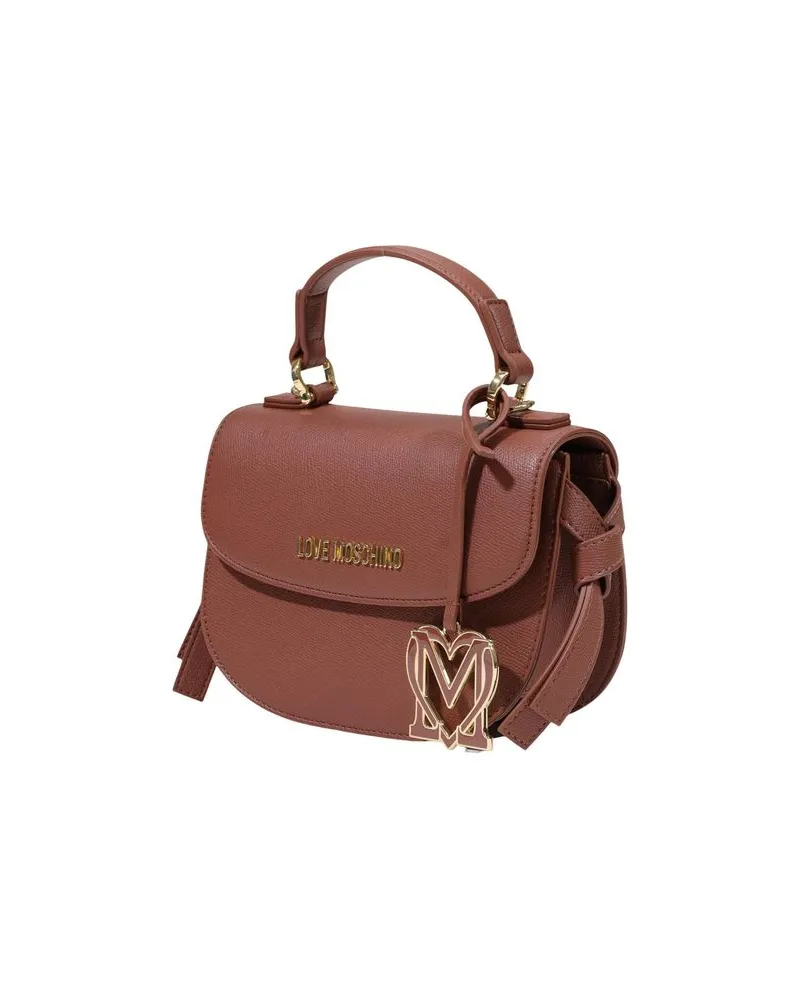 Moschino Women's Brown Polyethylene Handbag Bag Brown