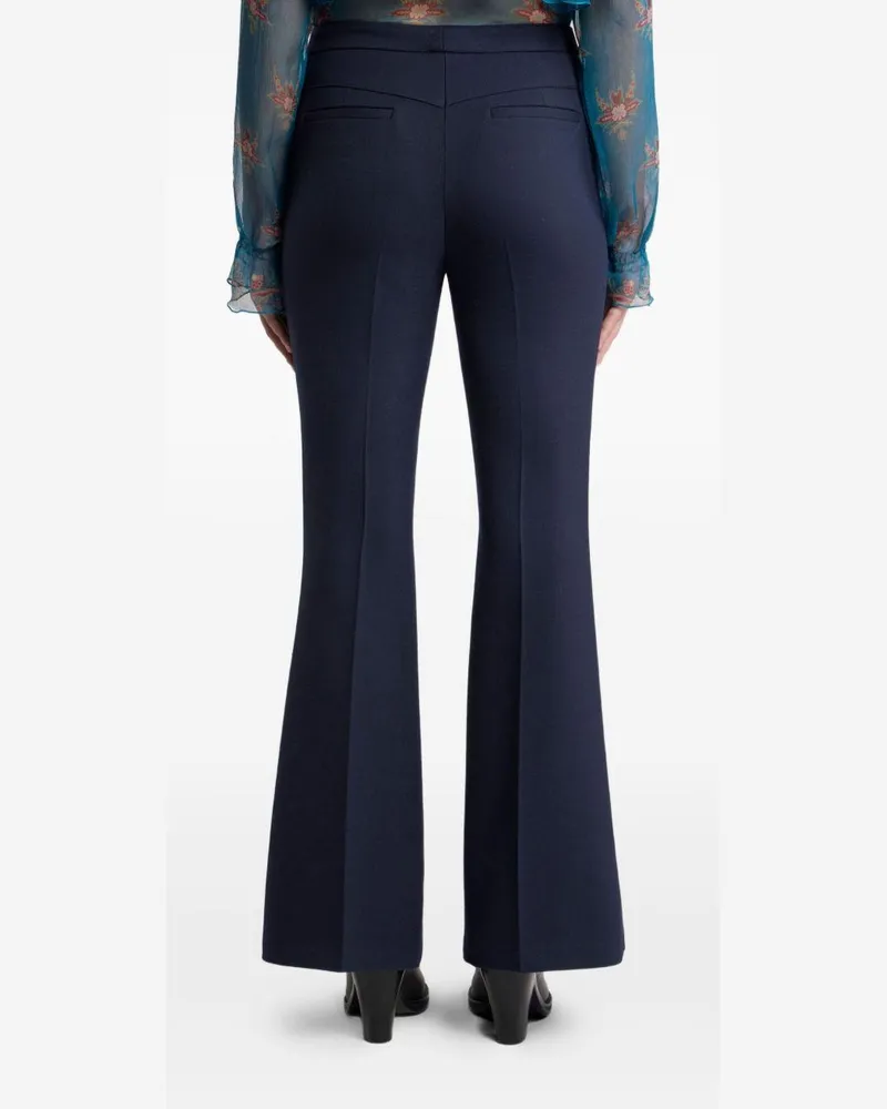 Etro Women's Trousers Blue Polyester Navy