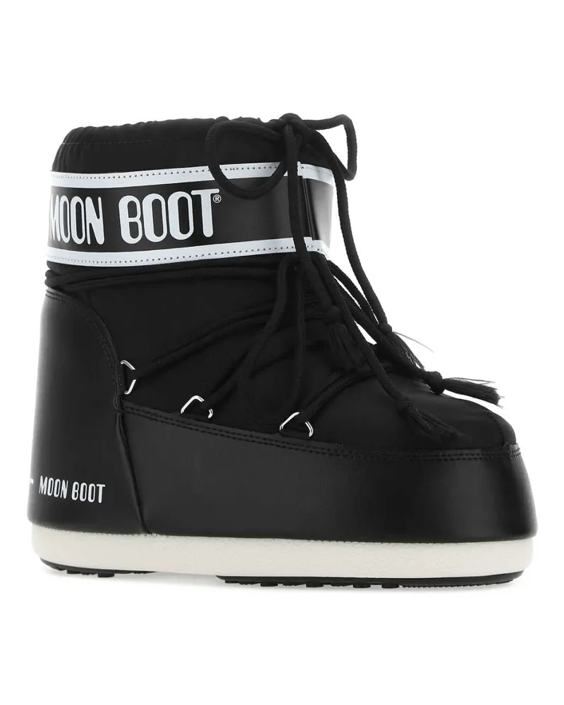 Moon Boot Unisex Black Nylon Icon Low Ankle Boots Stivali Black
