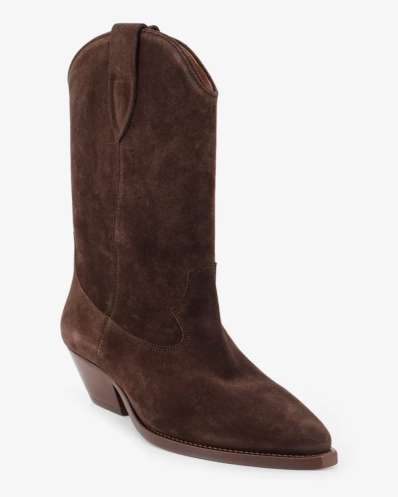 Isabel Marant Women's Boots Duerto Suede Brown Brown