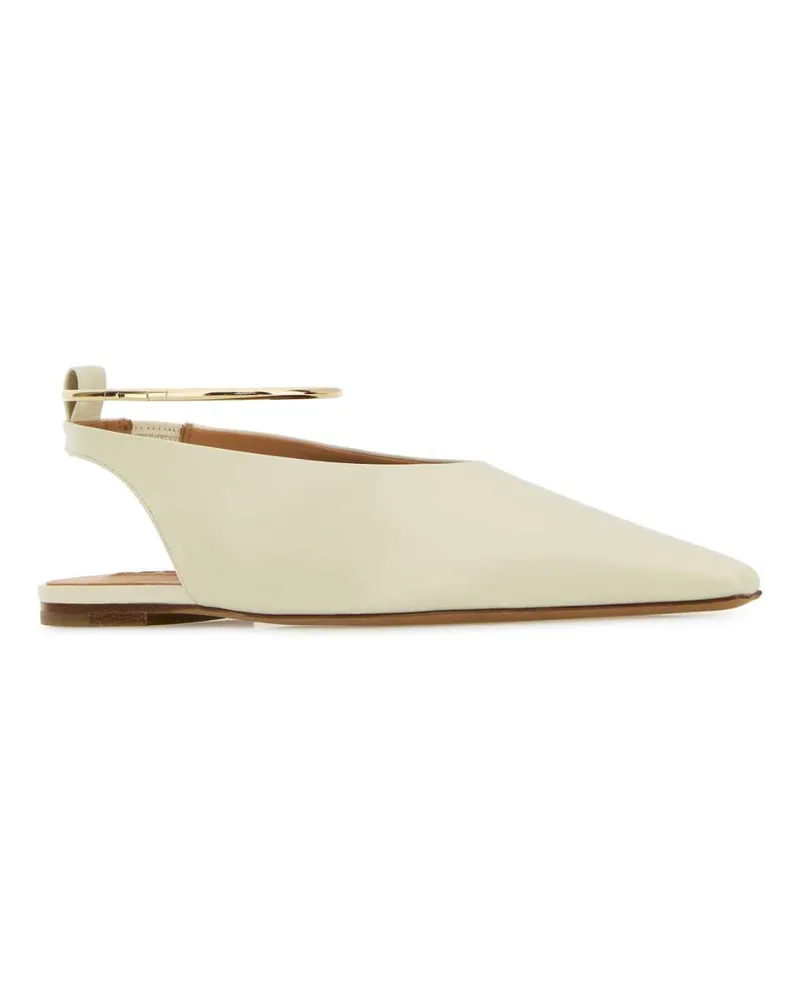 Jil Sander J15wx0018p7588 276 Bone Scarpe Con Tacco High Heel Shoes Beige