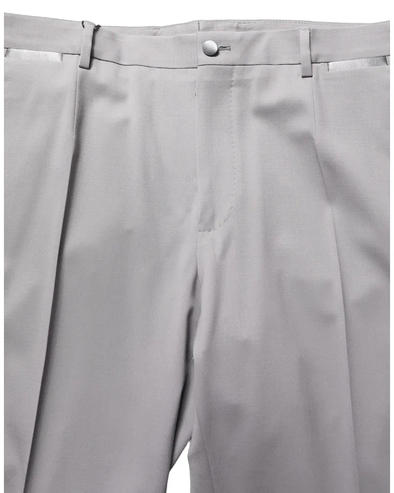 Dolce & Gabbana Wool Tapered Trousers — Gray Gray