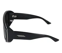 BV1362S Oversized Round Frame Sunglasses — Black