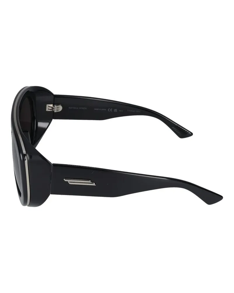 Bottega Veneta Unisex Sunglasses  Bv1362s 001 Black Grey 17-130 Injected Black