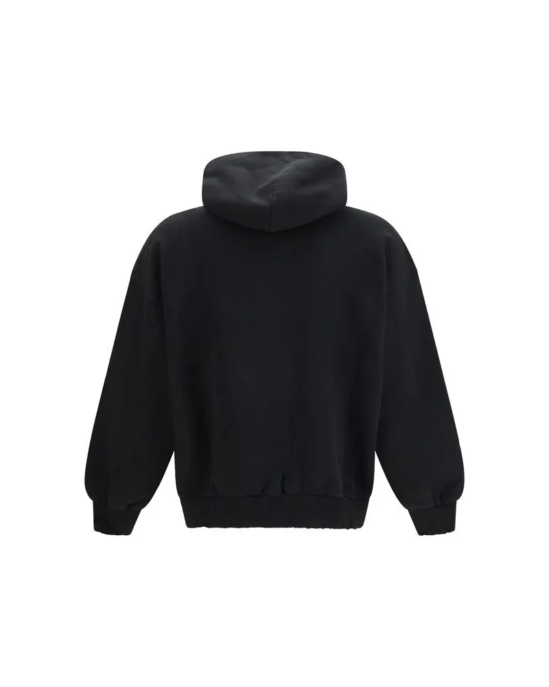 Balenciaga Men Black Cotton Sweatshirt Clothing Black