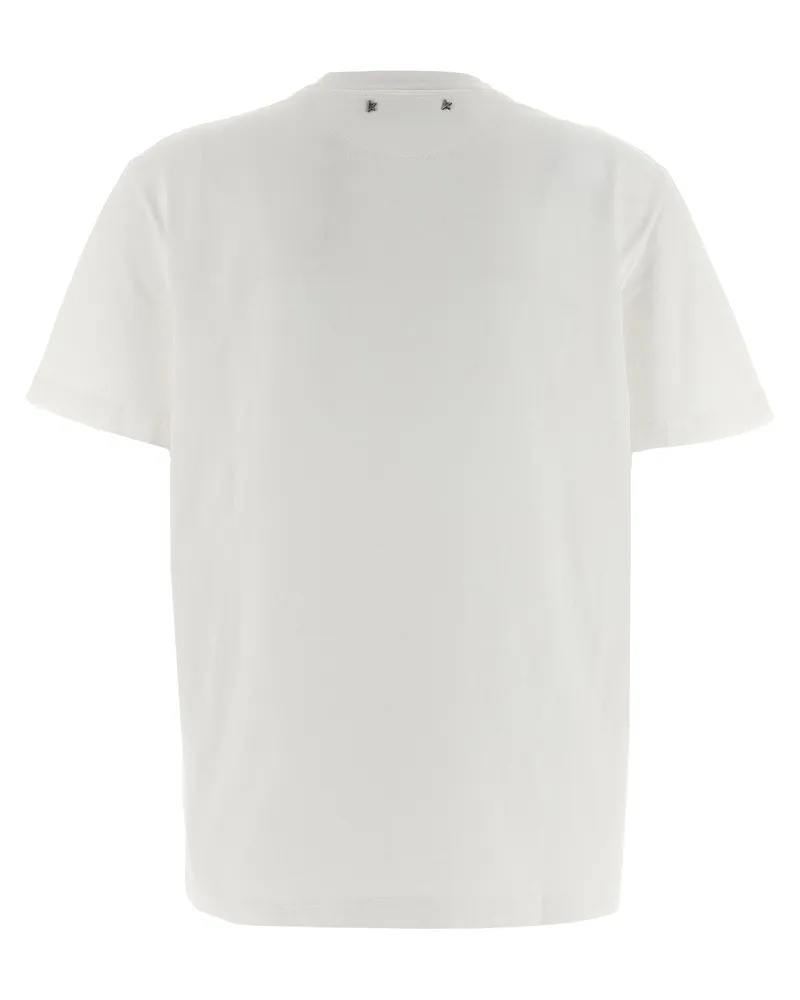 Golden Goose Crystal-Embellished Crew Neck T-shirt — White White