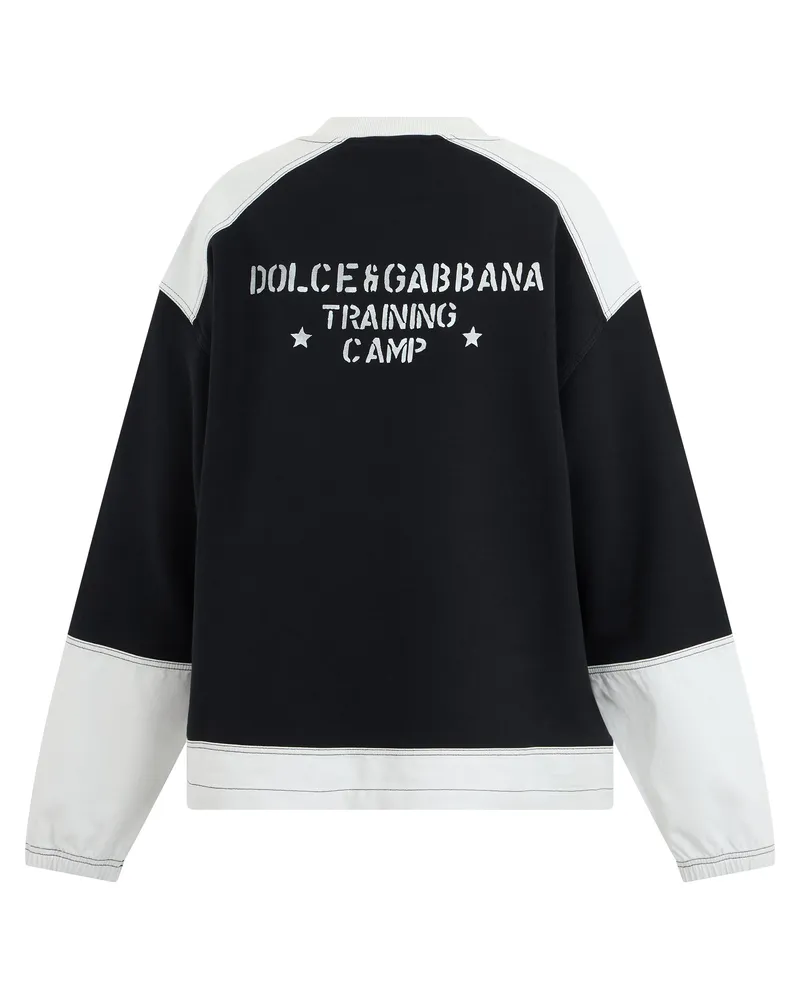 Dolce & Gabbana Men's Sweatshirt Black Cotton Sweatshirts Sweater Black