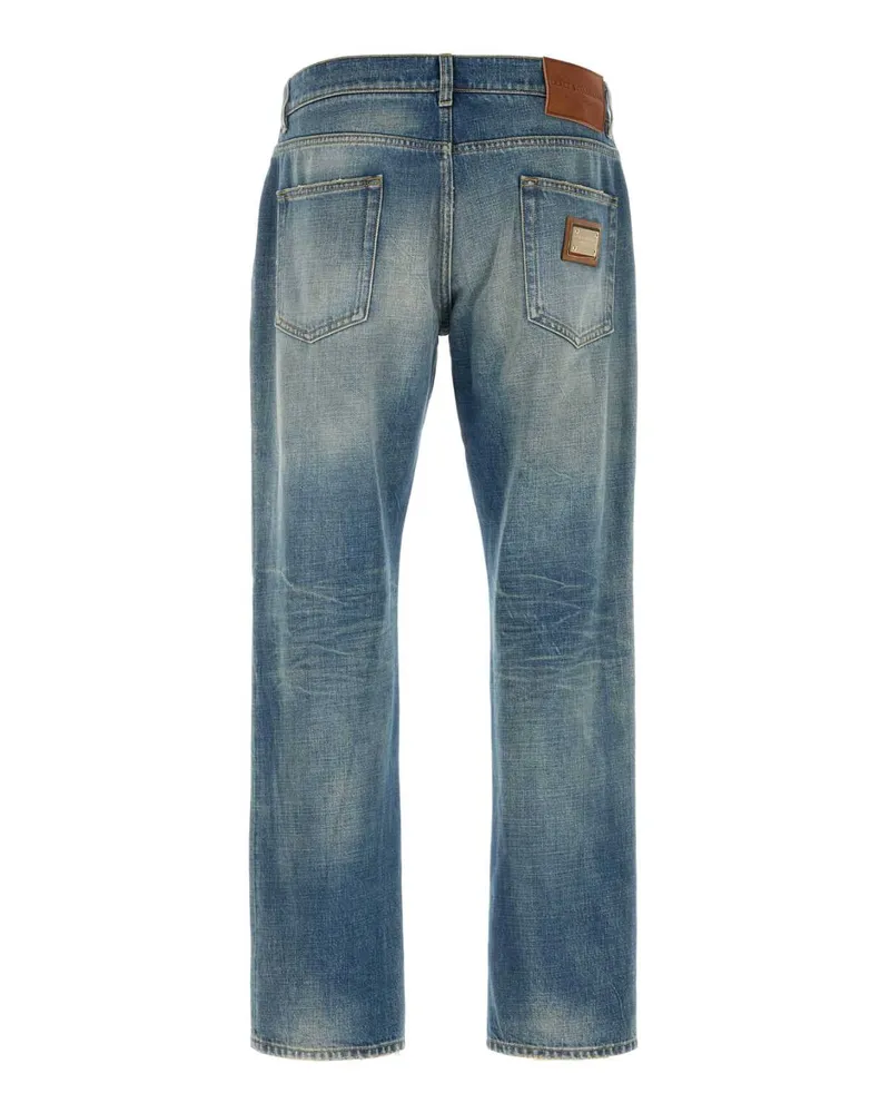 Dolce & Gabbana Men's Denim Jeans Blue Exterior: Cotton Maglieria Sweater Blue