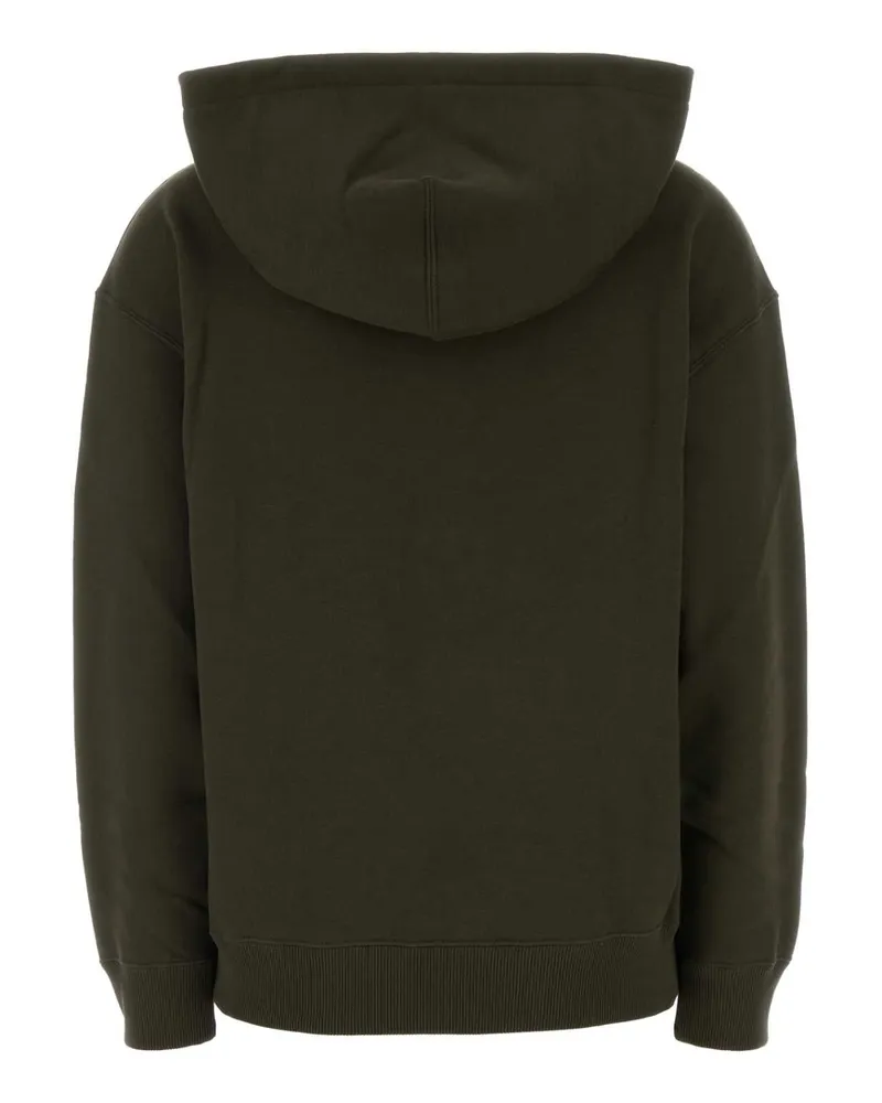 Jil Sander Women's Olive Green Cotton Sweatshirt 312 Exterior: Felpe Sweater Green