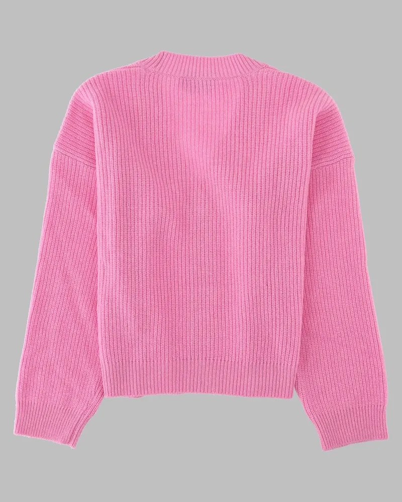 MSGM Wool and Cashmere Cardigan — Pink Pink