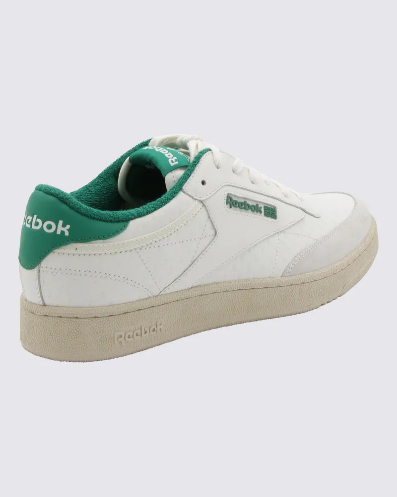 Reebok Men's Leather And Textile Low-Top Sneaker White Tex White
