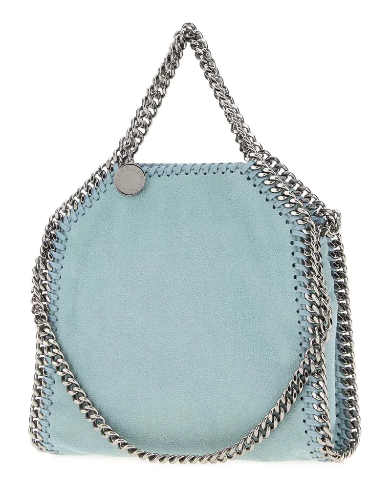 Stella McCartney Women's Falabella Tiny Crossbody Bag Blue Polyester Blue