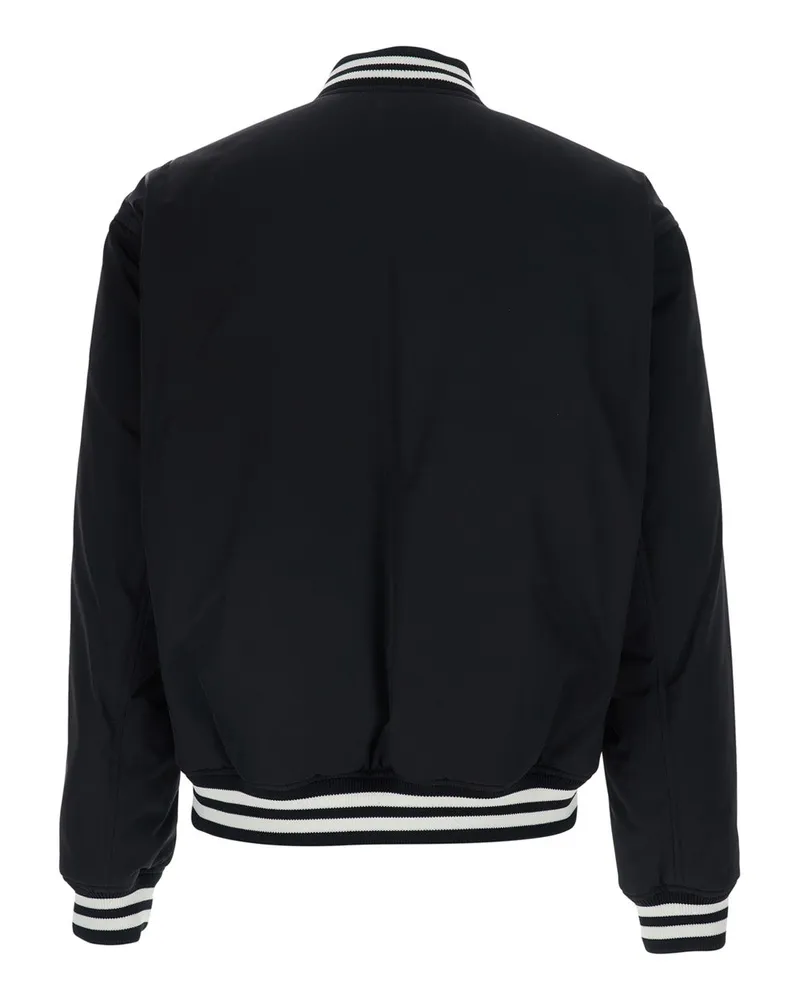 Gucci Men's Reversible Jacket Black Tech Fabric Polyester Coat Black