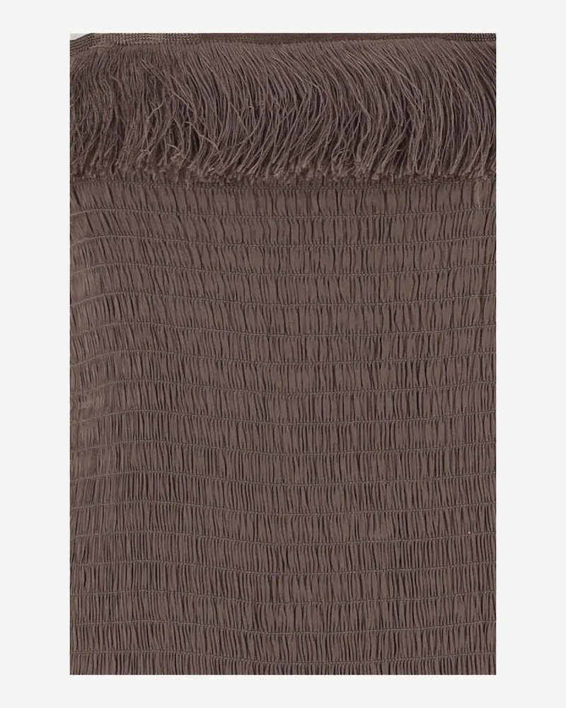 By Malene Birger Women's Mini Dress With Smocked Details Brown Viscose Brown