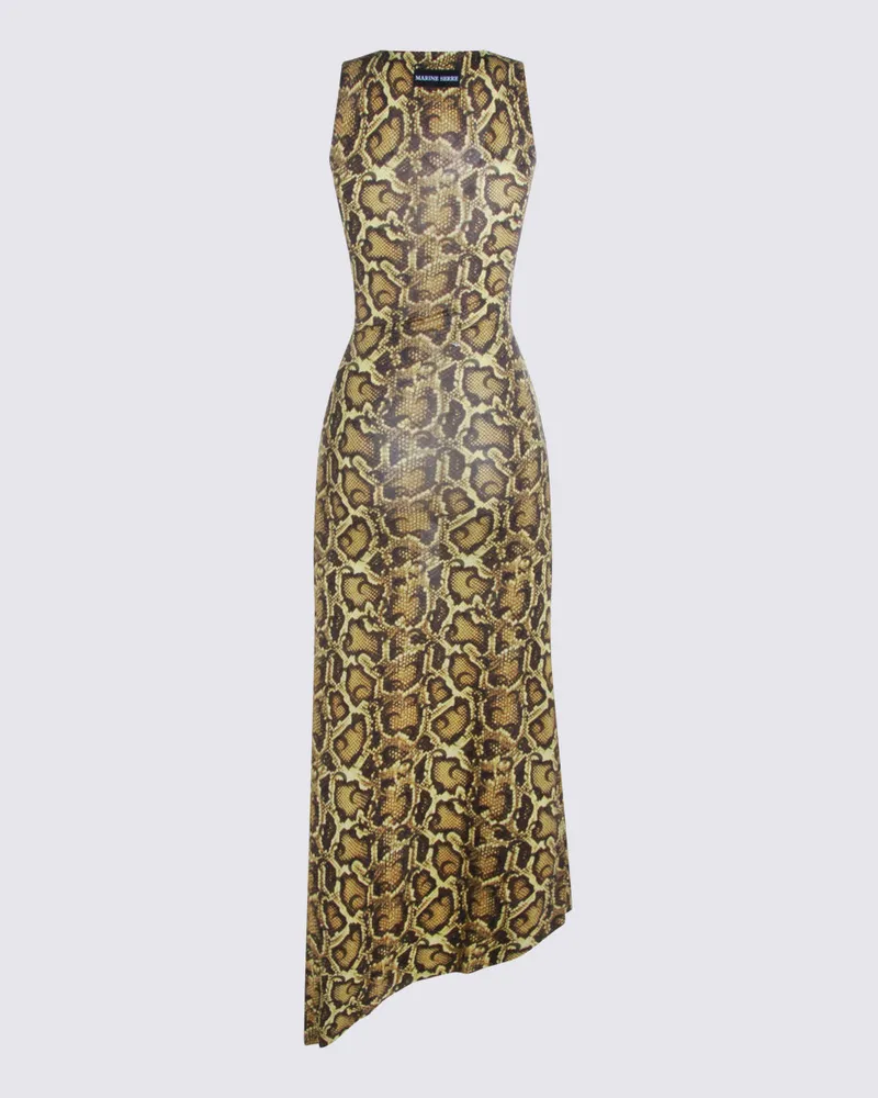 Marine Serre Women's Dresses Yellow _vi Ea Yellow