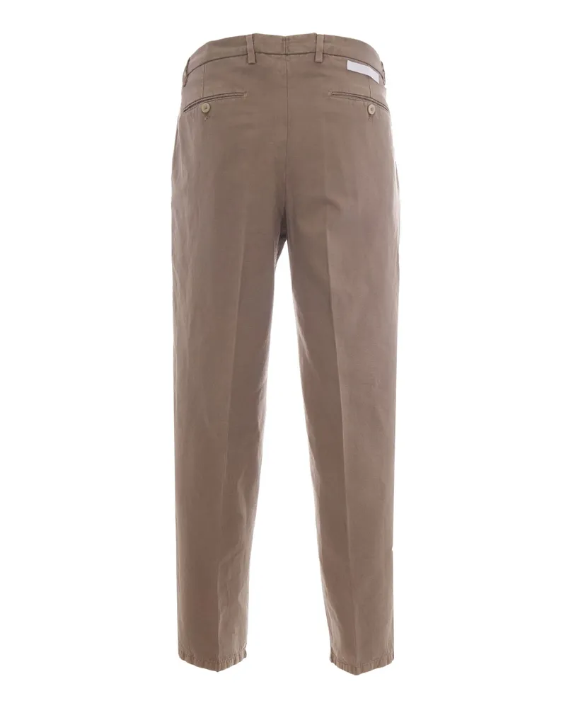 Briglia 1949 Men's Trousers Manhattan Biscuit Cotton Beige