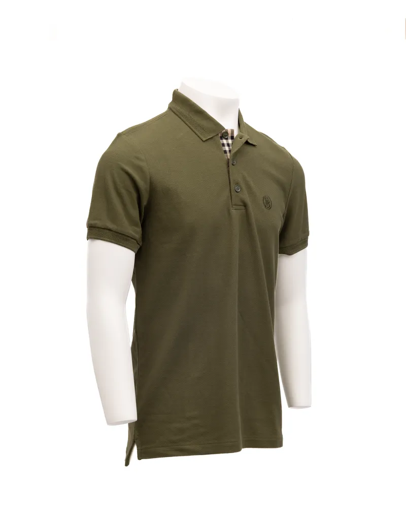 Burberry Cotton Polo Shirt — Olive Olive