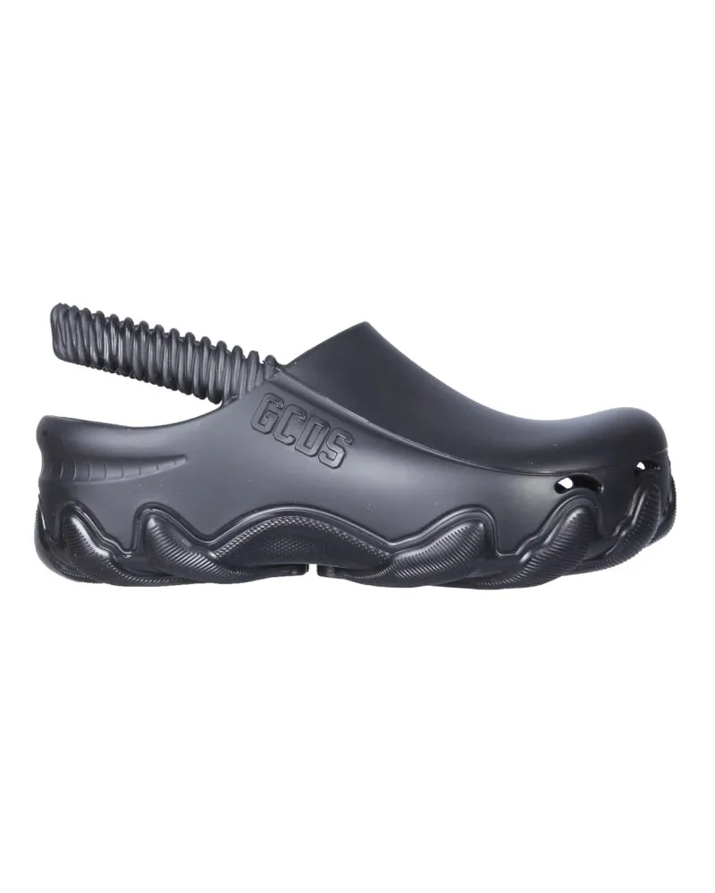 GCDS Baseboard Sandals — Black Black