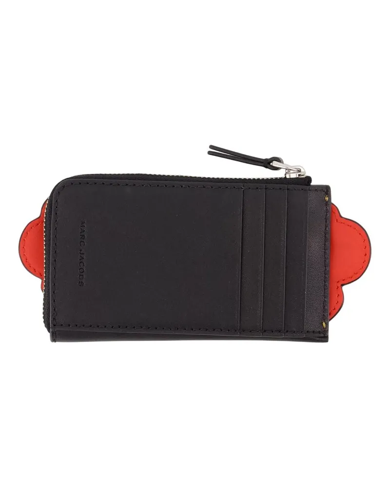 Marc Jacobs Women's The Top Zip Wallet -  Leather Black Cowhide Accessories Multicolor