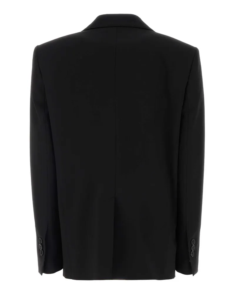 Dsquared2 Women's Black Stretch Wool Blend Oversize Blazer Giacche E Gilet Jacket Black
