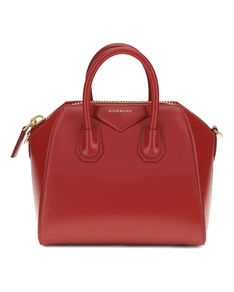 Givenchy Women's Handbag Antigona Mini Vermilion Calf Leather Handbags Hand Bags Red