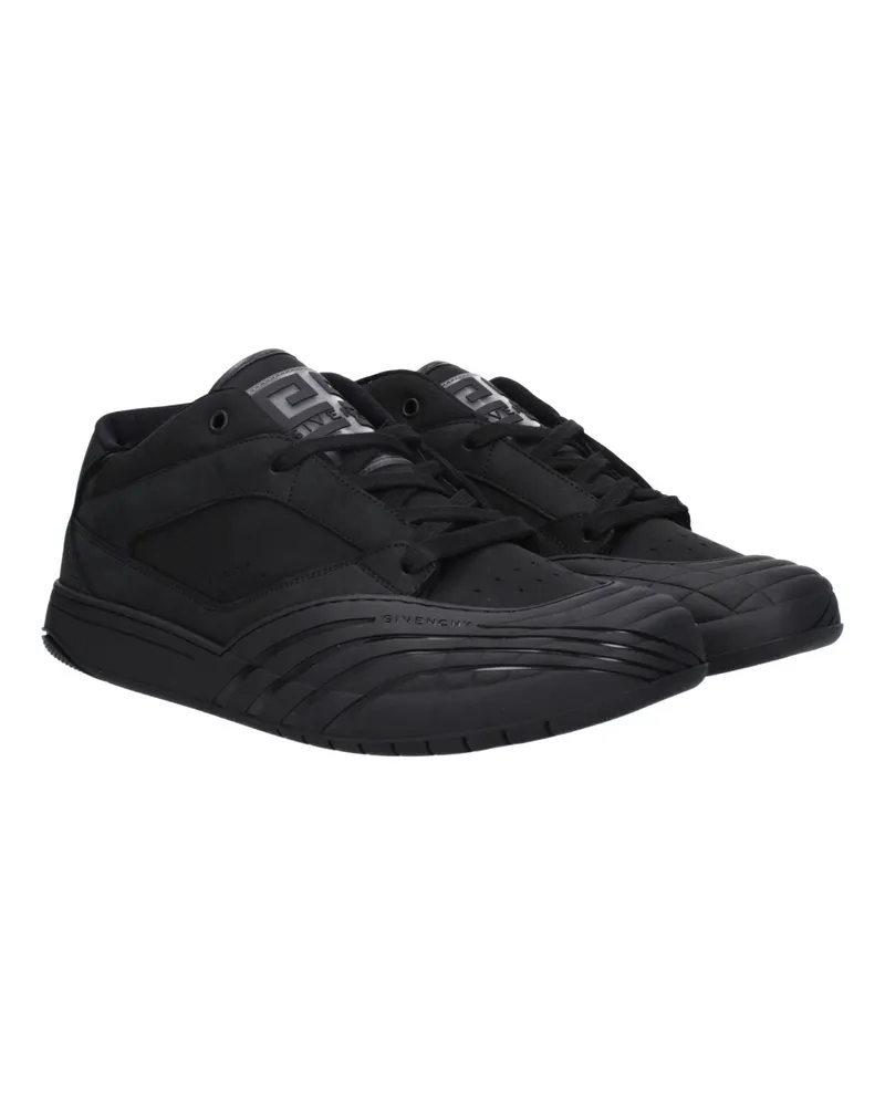 Givenchy Men's Black Fabric Low Top Sneakers Black