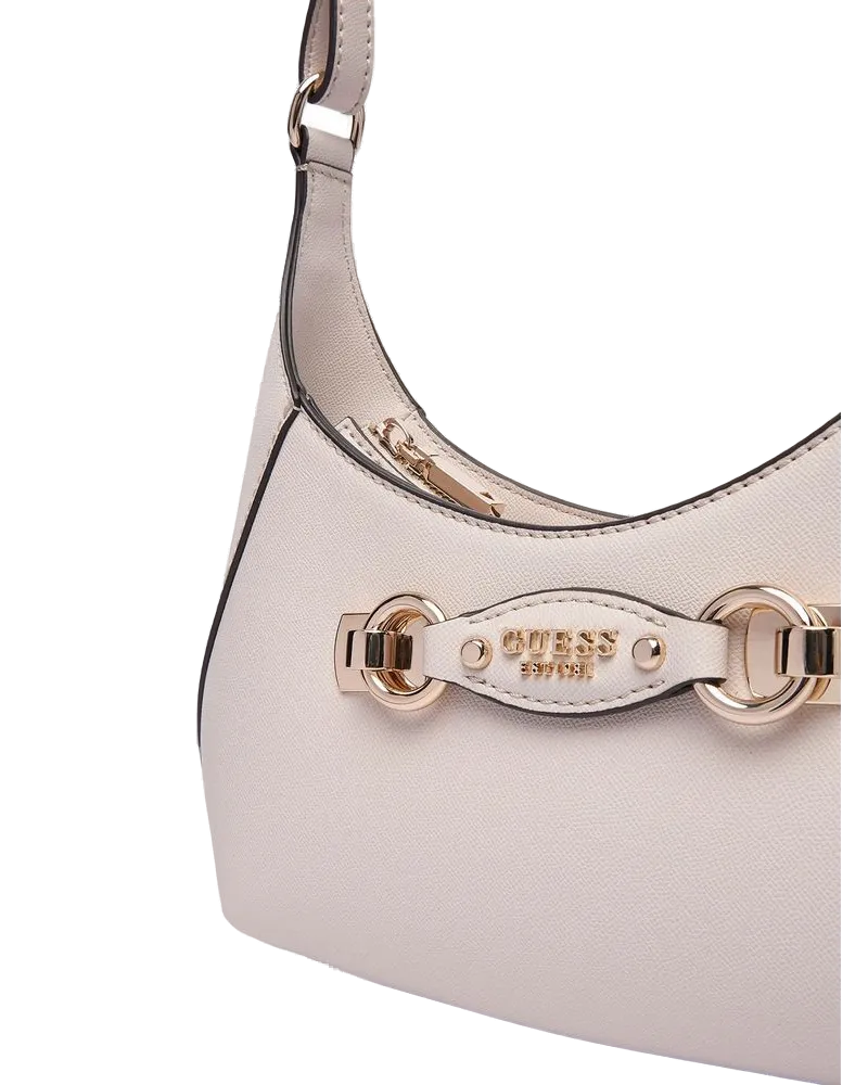 Guess Women's Shoulder Bag Stone Polyurethane - Shoulder-Bags Beige