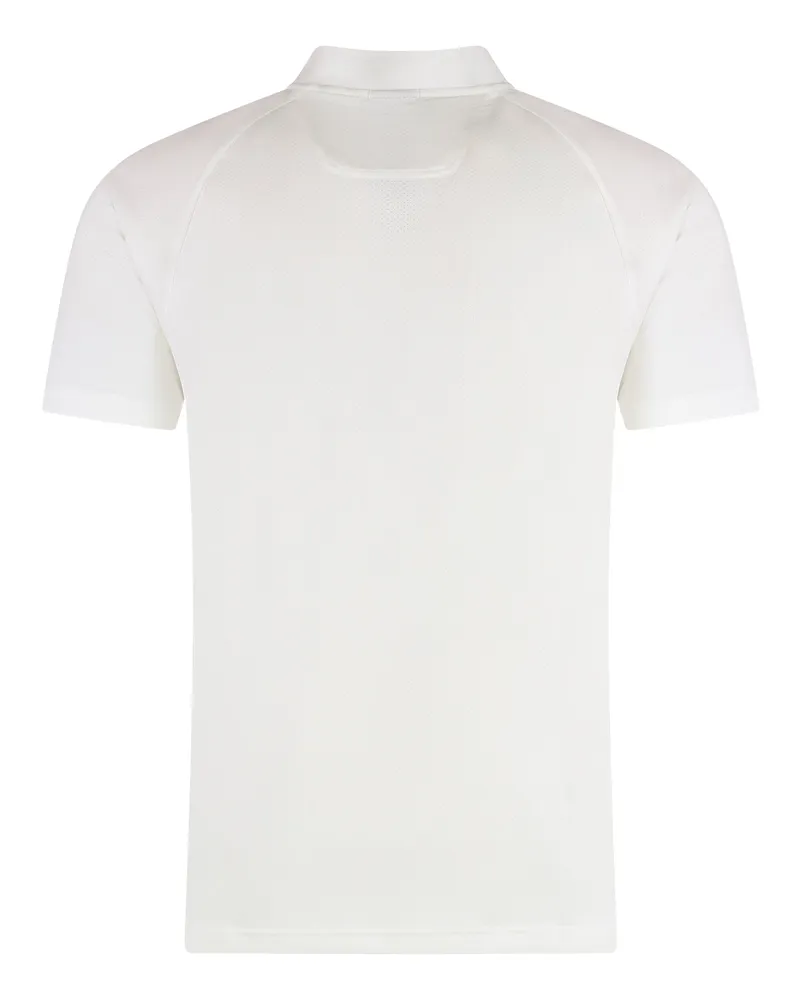 HUGO BOSS Technical Fabric Polo Shirt — White 