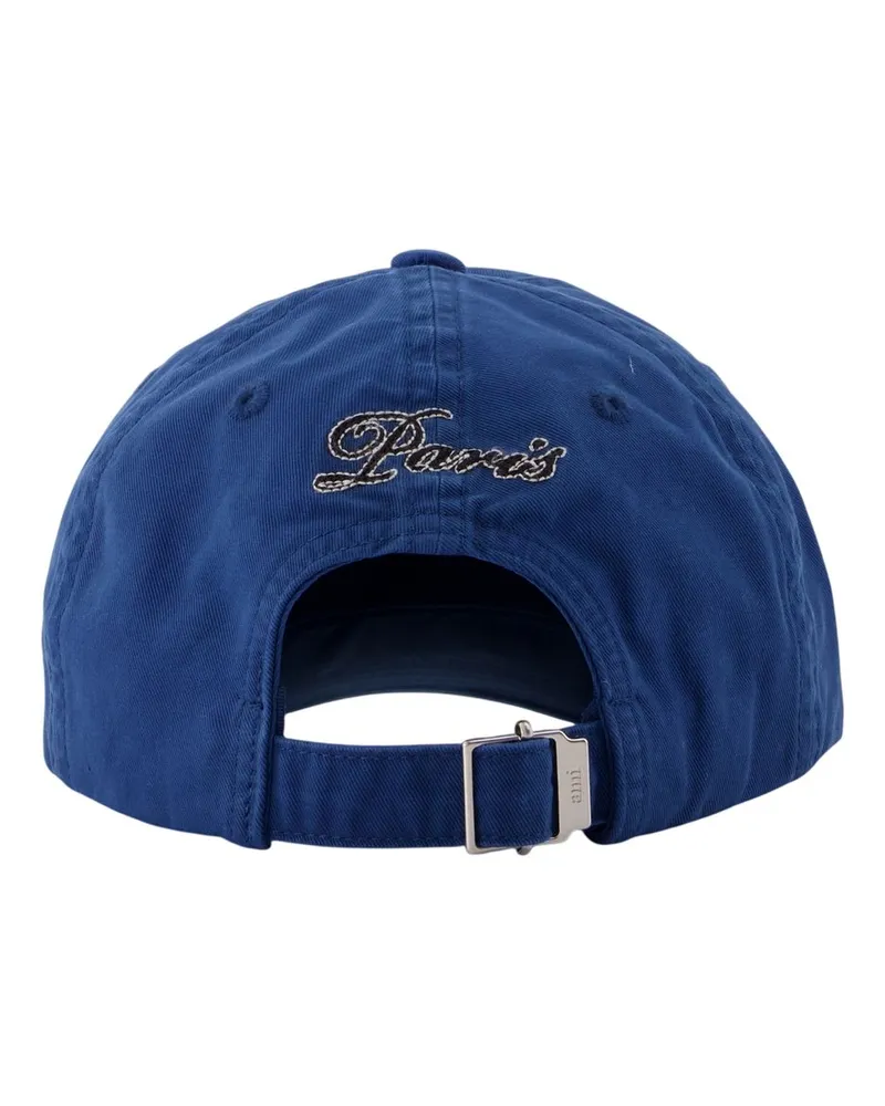 AMI Paris Unisex Ami Cap - Paris Cotton Blue Accessories Hats Blue