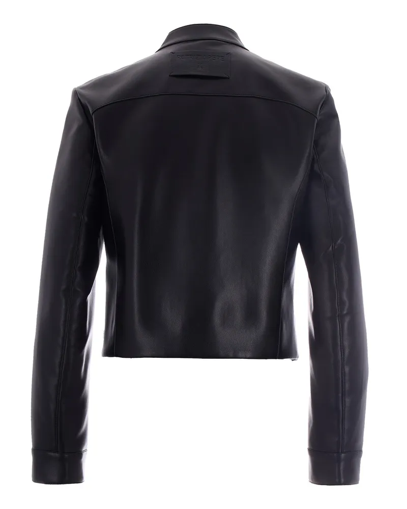 Patrizia Pepe Women's Jacket Chiodo Spalmato Black Black