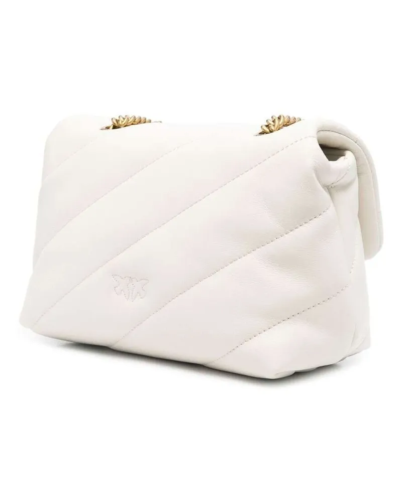 Pinko Women's Crossbody Bag Mini Love Puff White Leather Shoulder White