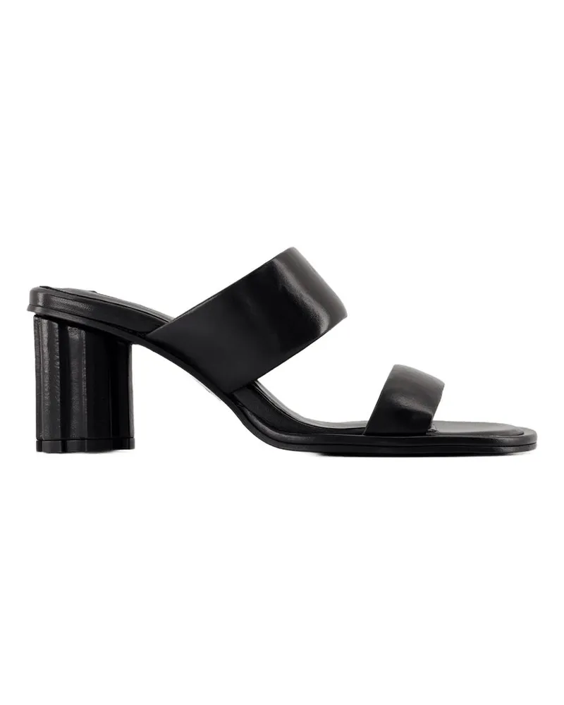 AMI Paris Women's Leather Court Pump Black Calfskin Black