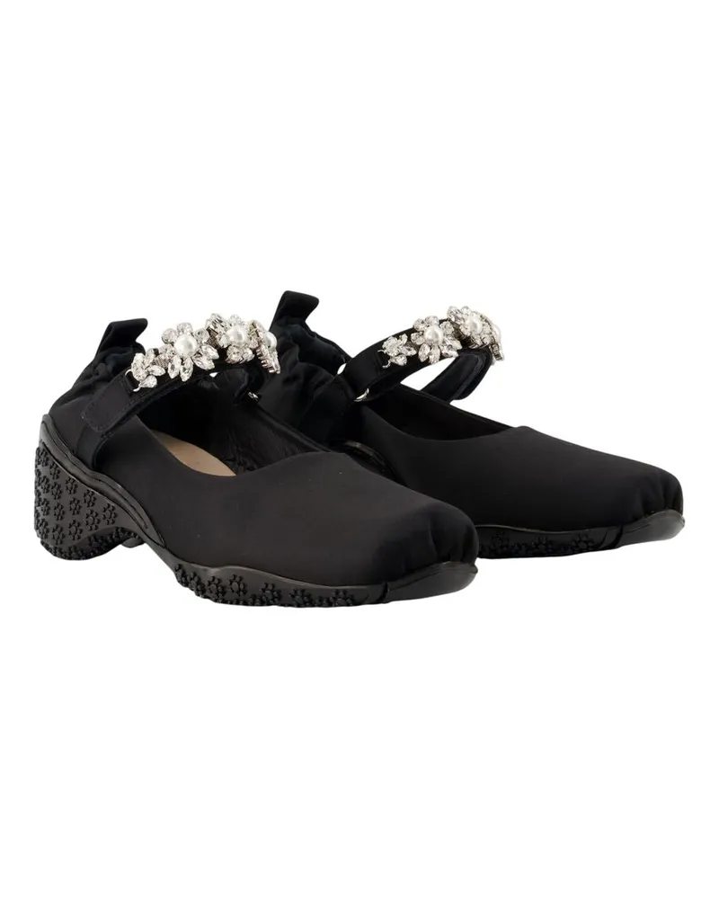 Simone Rocha Runner W Turbo Ballerinas — Black 