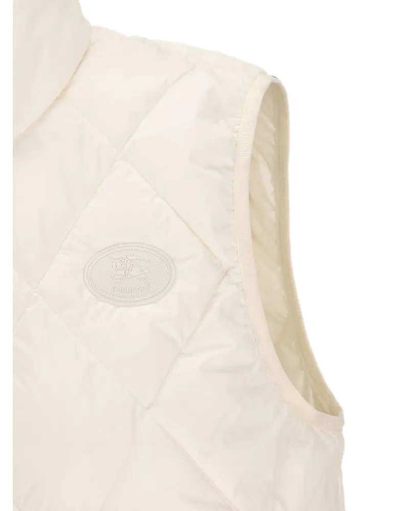 Burberry Quilted Down Vest — Cream Cream