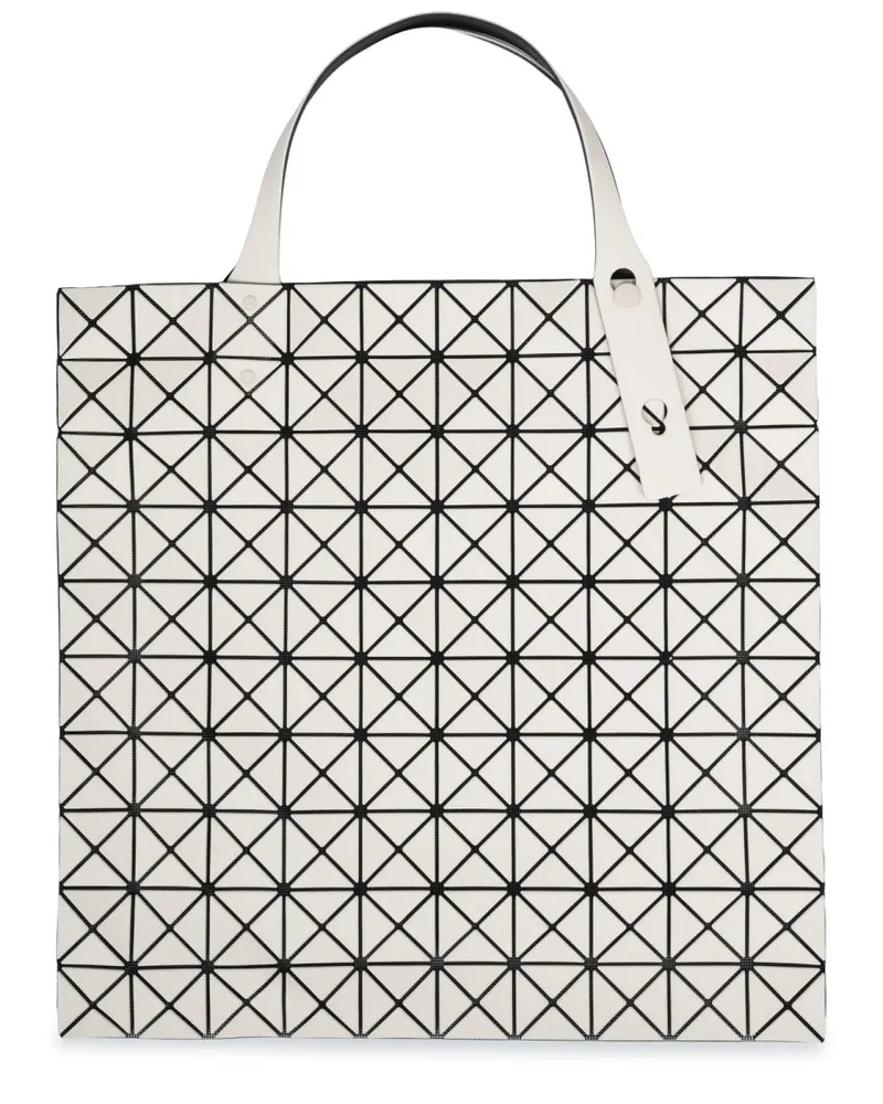 Issey Miyake Women's Tote Bag Prism Frost Beige Polyester Handbags Hand Beige