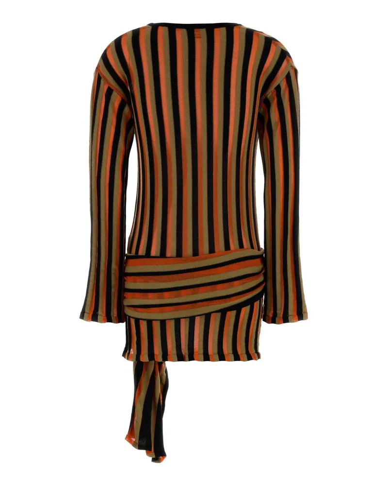 Blumarine Blackorange Abiti Dress Multicolor