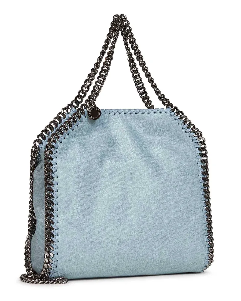 Stella McCartney Women's Tote Bag Falabella Mini Light Blue Polyester Shoulder Light
