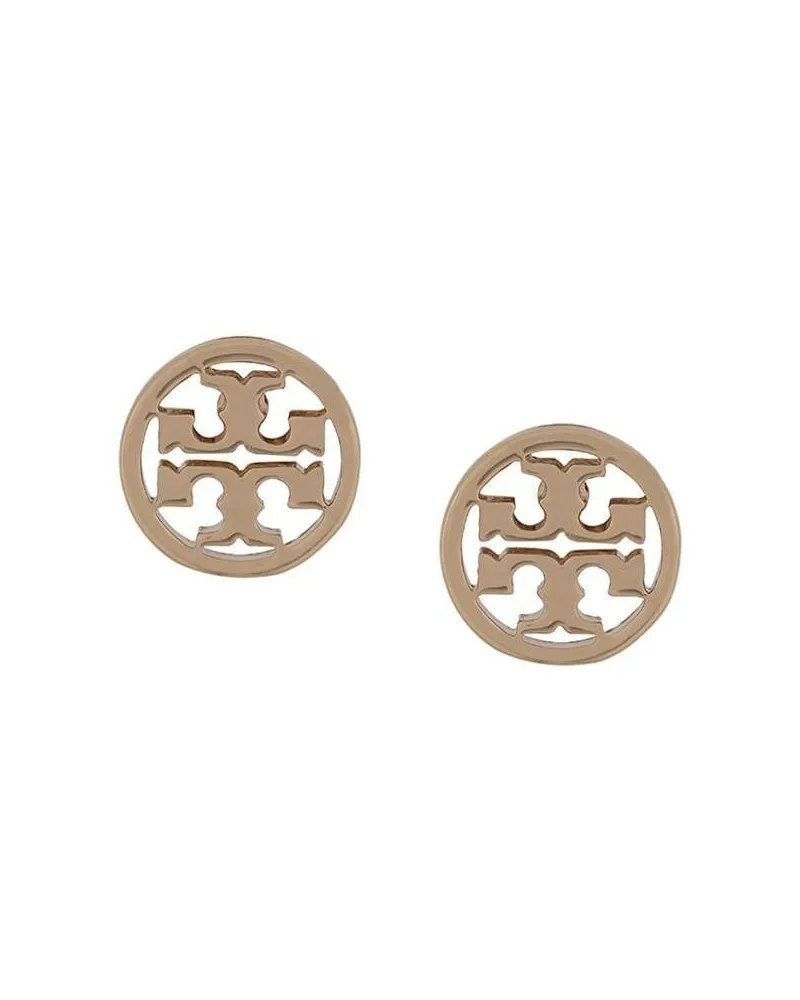 Tory Burch Women's Earrings Brass Logo Gold Metallic Gold