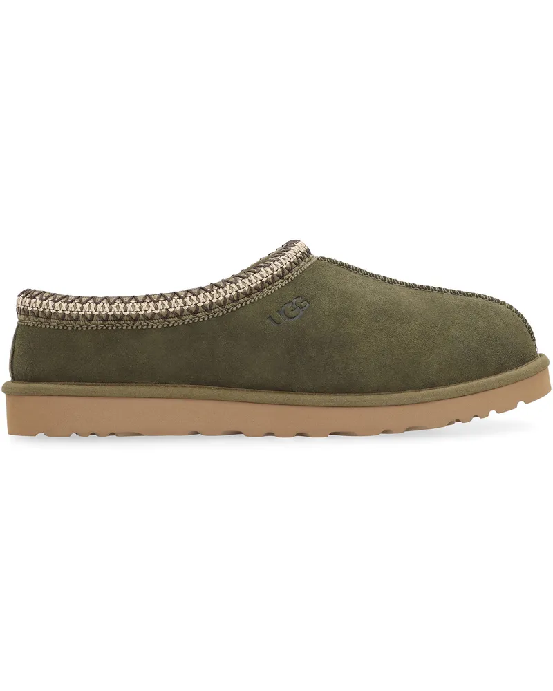 UGG Men's Sabot Tasman Baxter Green Leather Slippers Flat Shoes Green