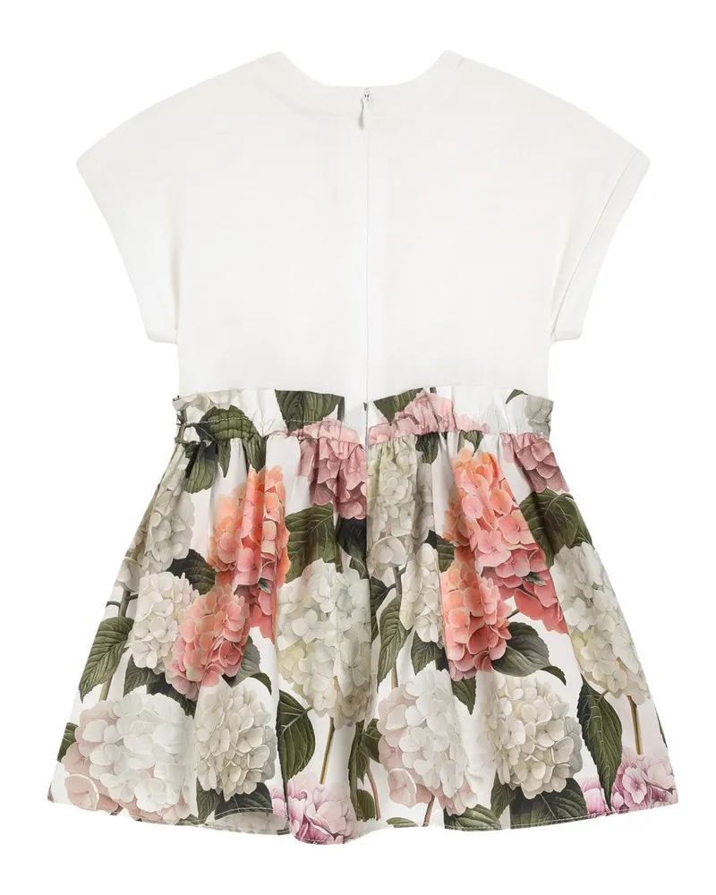 Dolce & Gabbana Floral Print Dress and Briefs Set — White White