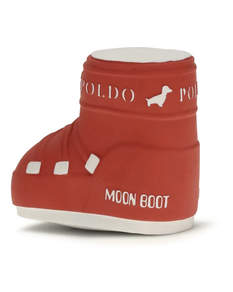 Moon Boot Unisex Sound Toy By Poldo X Moonboot Squeaky Red Plastic Extras Red