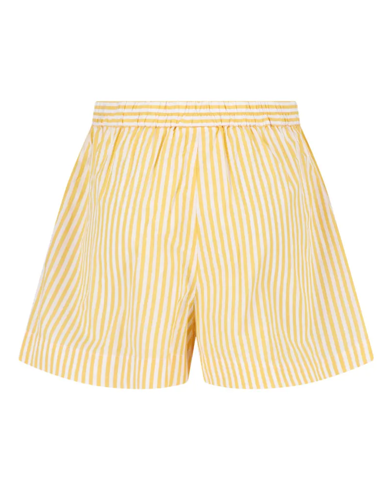 MC2 Saint Barth Women Trousers Yellow Cotton Yellow