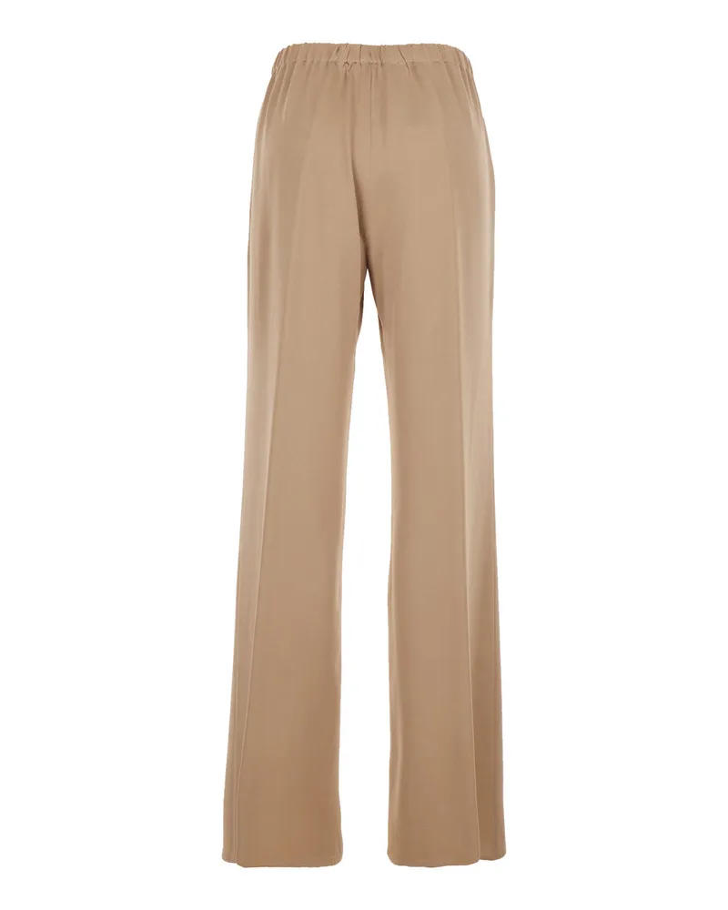 Antonelli Firenze Women's Trousers Tiete Beige Viscose-Blend Acetate Beige