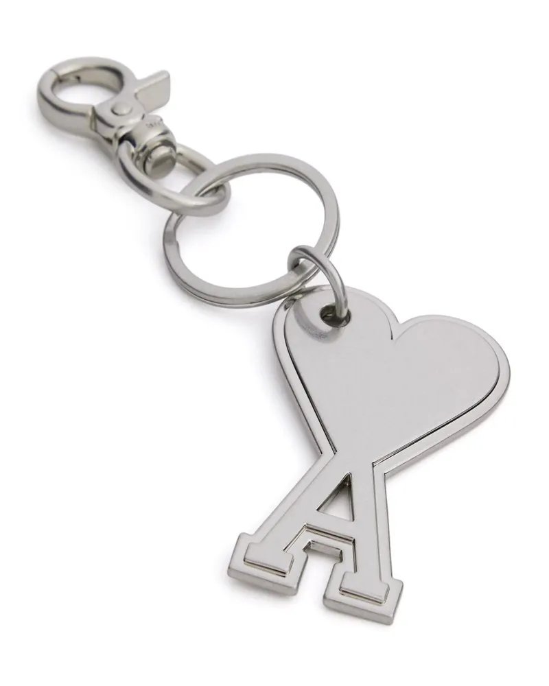 AMI Paris Keyring — Silver Silver
