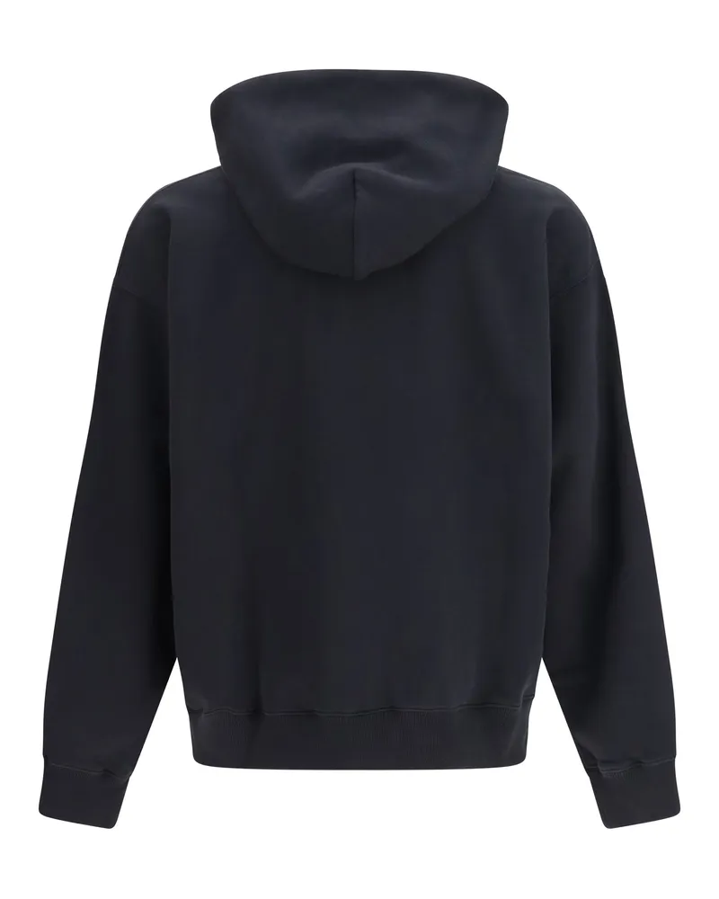 OFF-WHITE Men's Small Arrow Skate Hoodie Black Cotton Sweatshirts Sweater Black