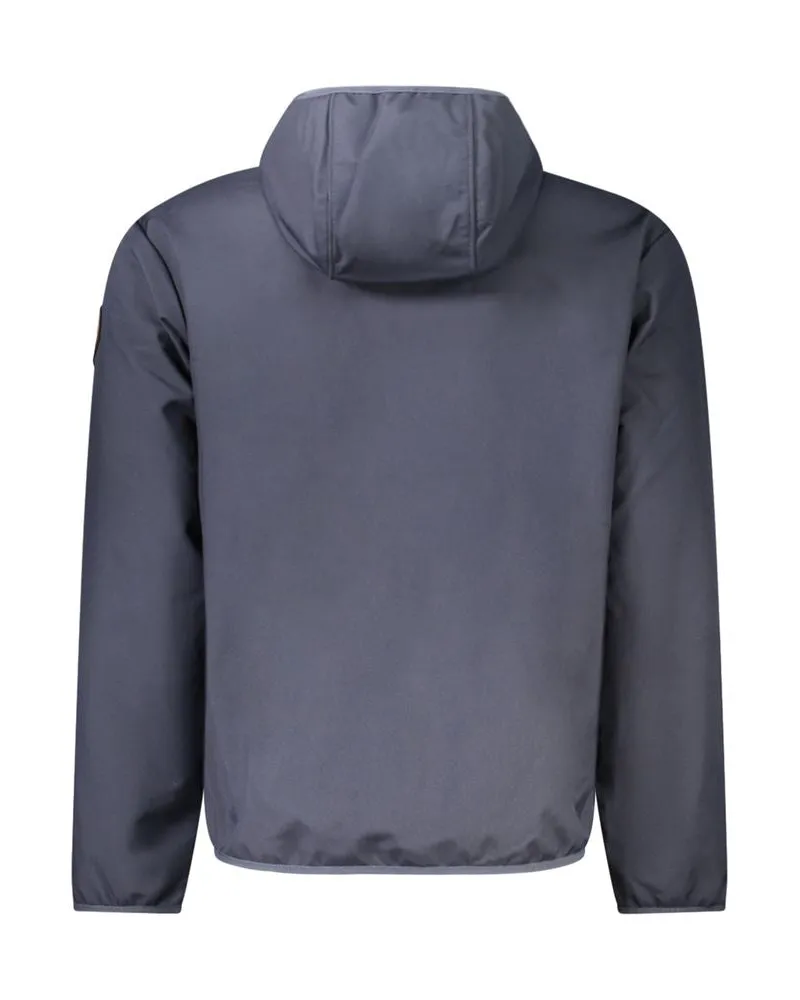 Napapijri Hooded Nylon Jacket — Blue Blue