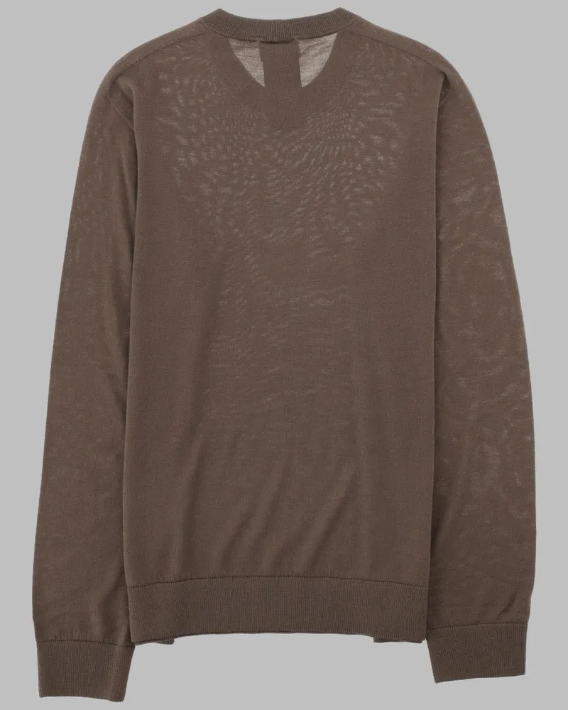 Giorgio Armani Virgin Wool Sweater — Brown Brown