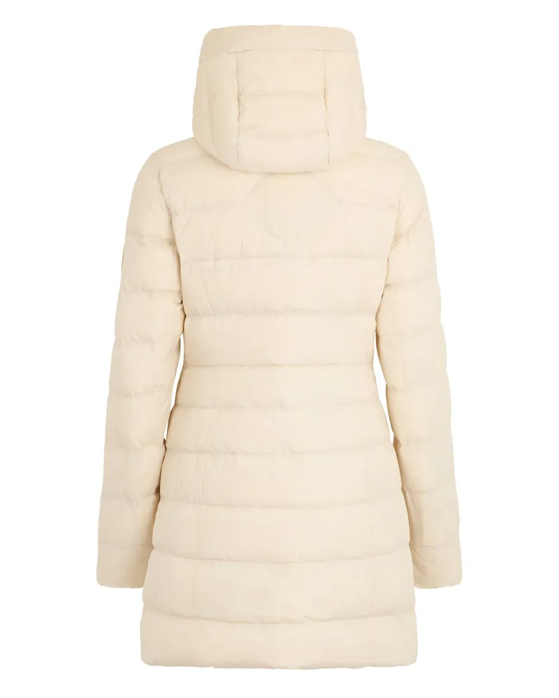 Canada Goose Women's Padded Coat With Hood Linen Polyamide Puffer Jackets Beige